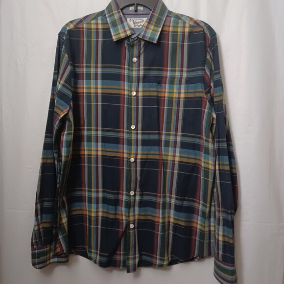 ORIGINAL PENGUIN HERITAGE SLIM FIT LONG SLEEVE PLAID BUTTON UP SHIRT - Picture 9 of 10